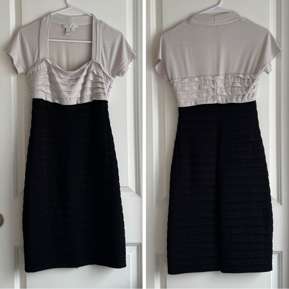 London Times Dresses & Skirts - London Times black and grey corporate chic bodycon dress